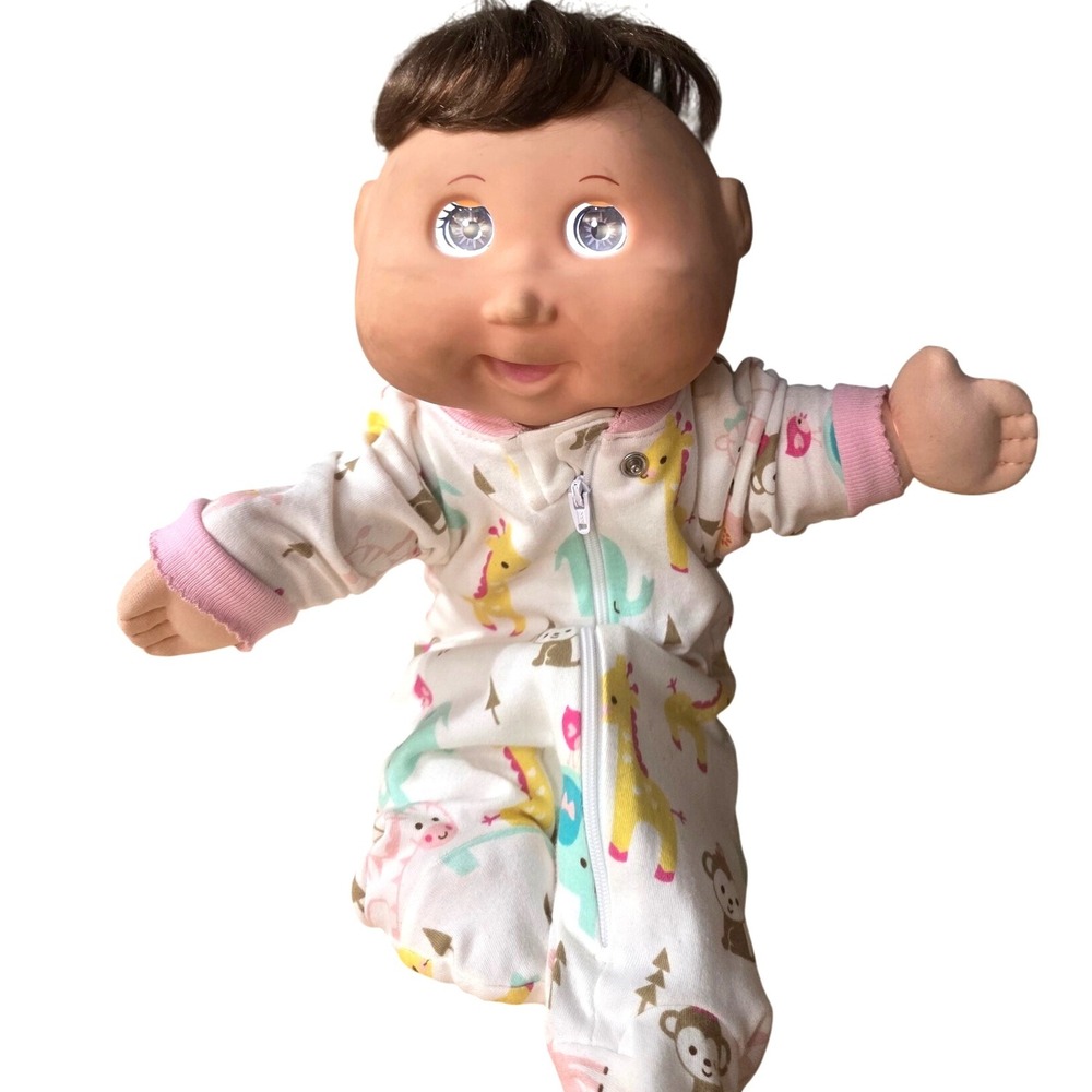 Cabbage Patch Kids Doll Brown Hair Pajamas 2016 WCT 68B Vintage‎ Kids Toy. Works